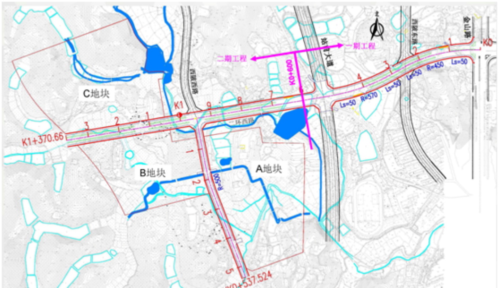 上杭縣城區二環西路城市道路工程（一期）